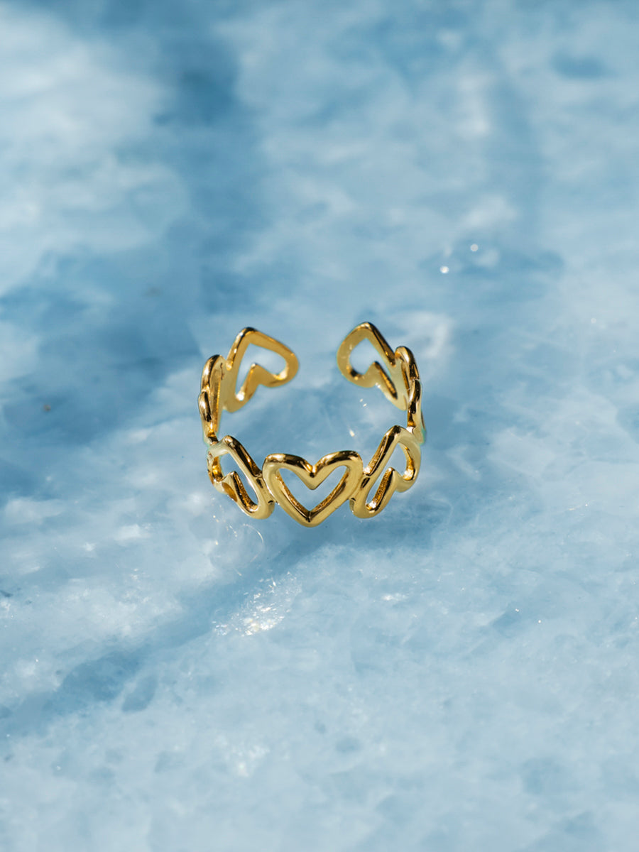 Anillo Símbolo Infinito y Corazón