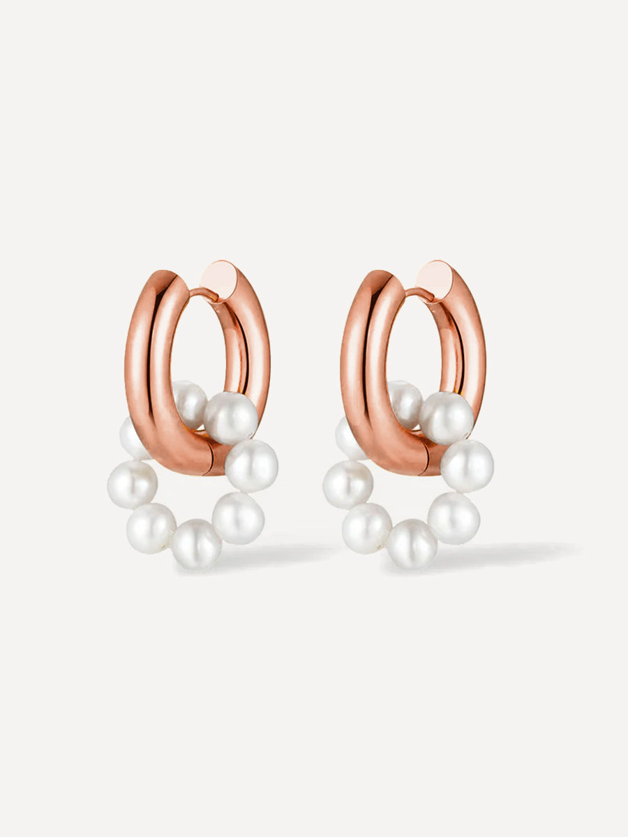Pendientes Aro con Perlas