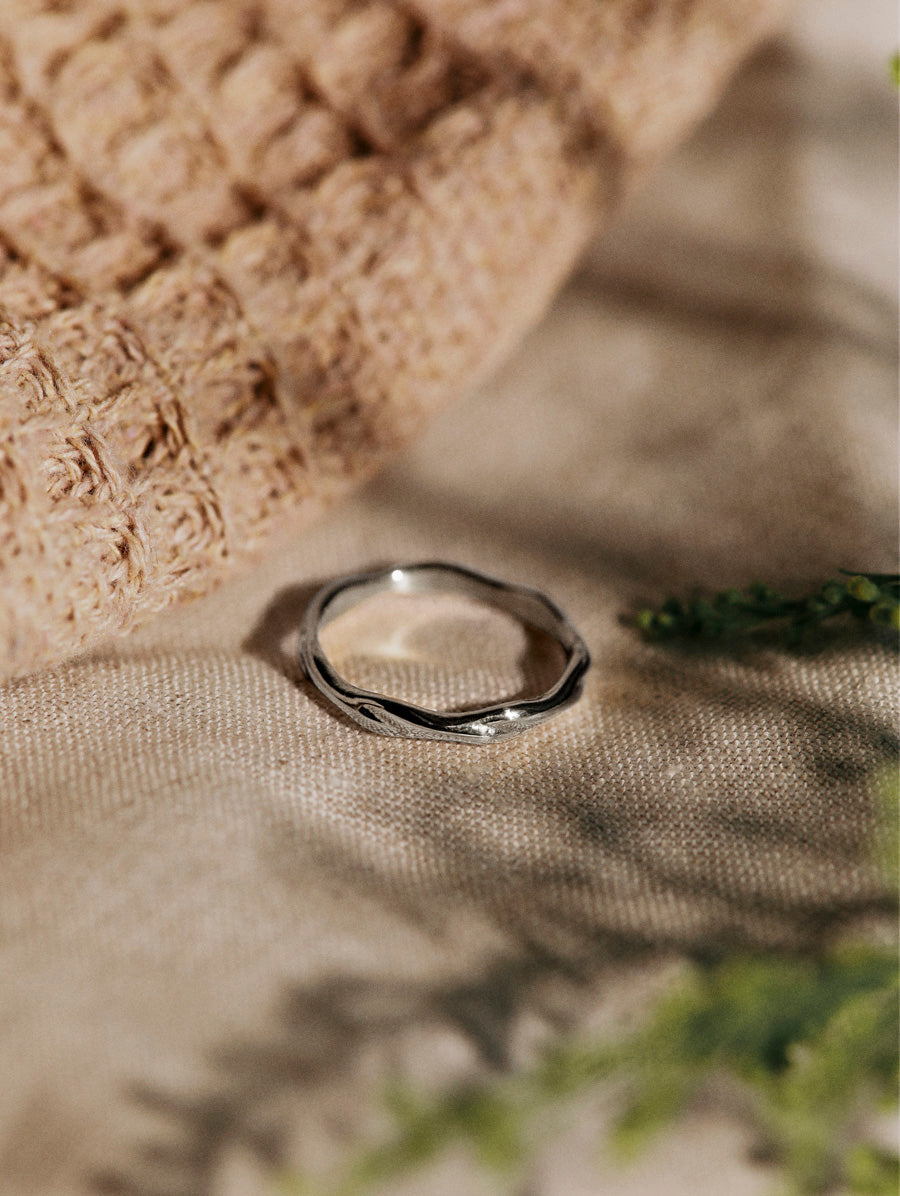Anillo Clásico Ondulado
