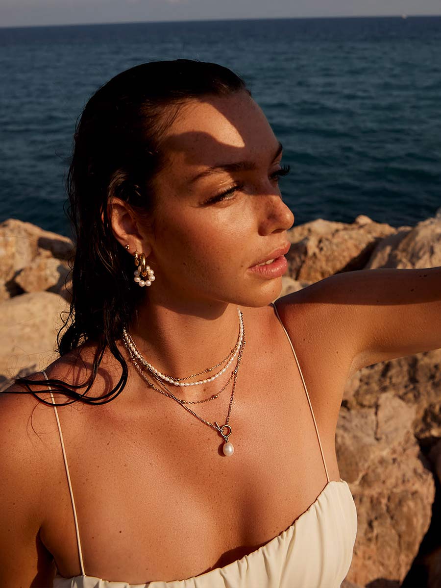 Pendientes Aro con Perlas