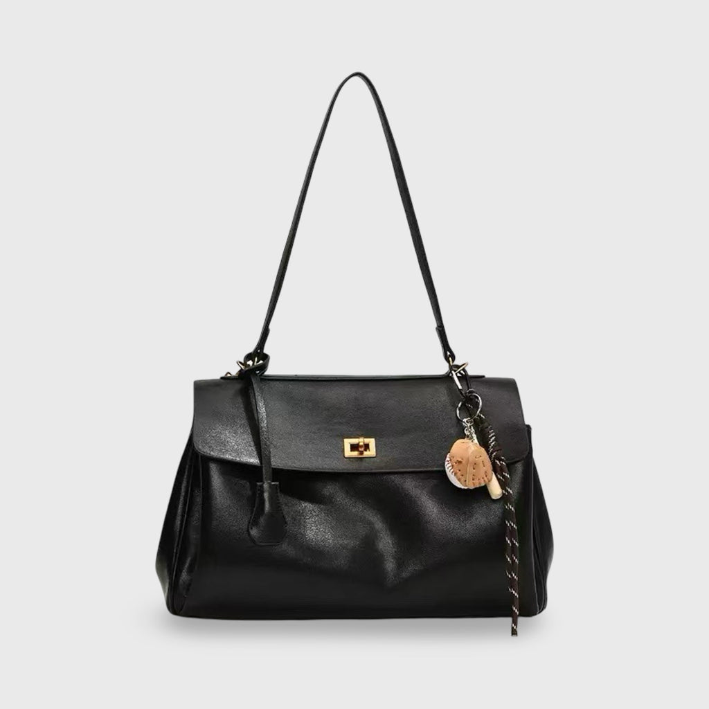 Ciara | Bolso Vintage de Cuero Vegano Negro Mujer