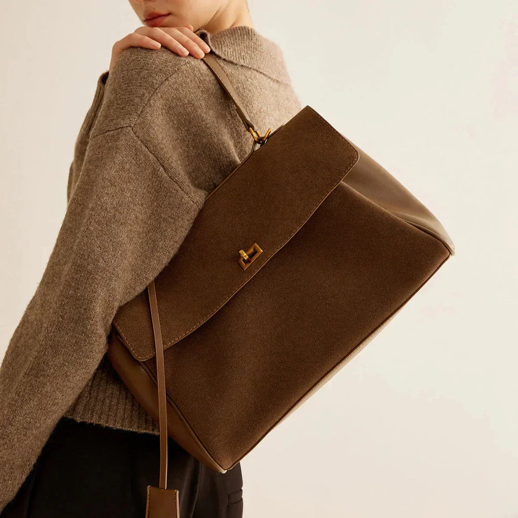 Clara | Bolso Premium Ante y Piel Vegana Mujer