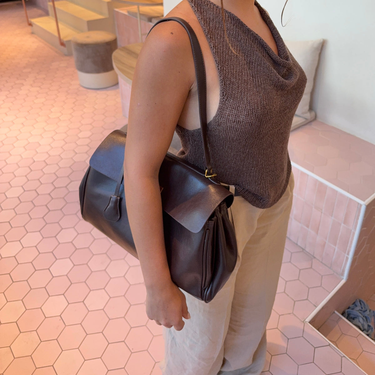 Ciara | Bolso Vintage de Cuero Vegano Mujer