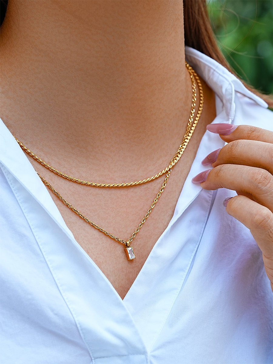 Collar Colgante Geométrico Minimalista