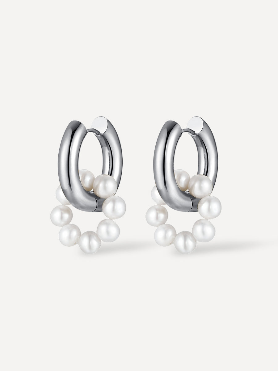 Pendientes Aro con Perlas