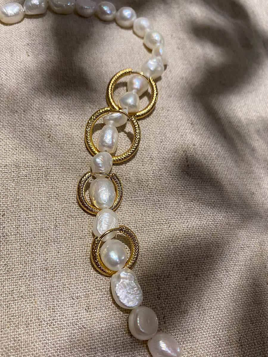 Pendientes Efecto Piel de Serpiente