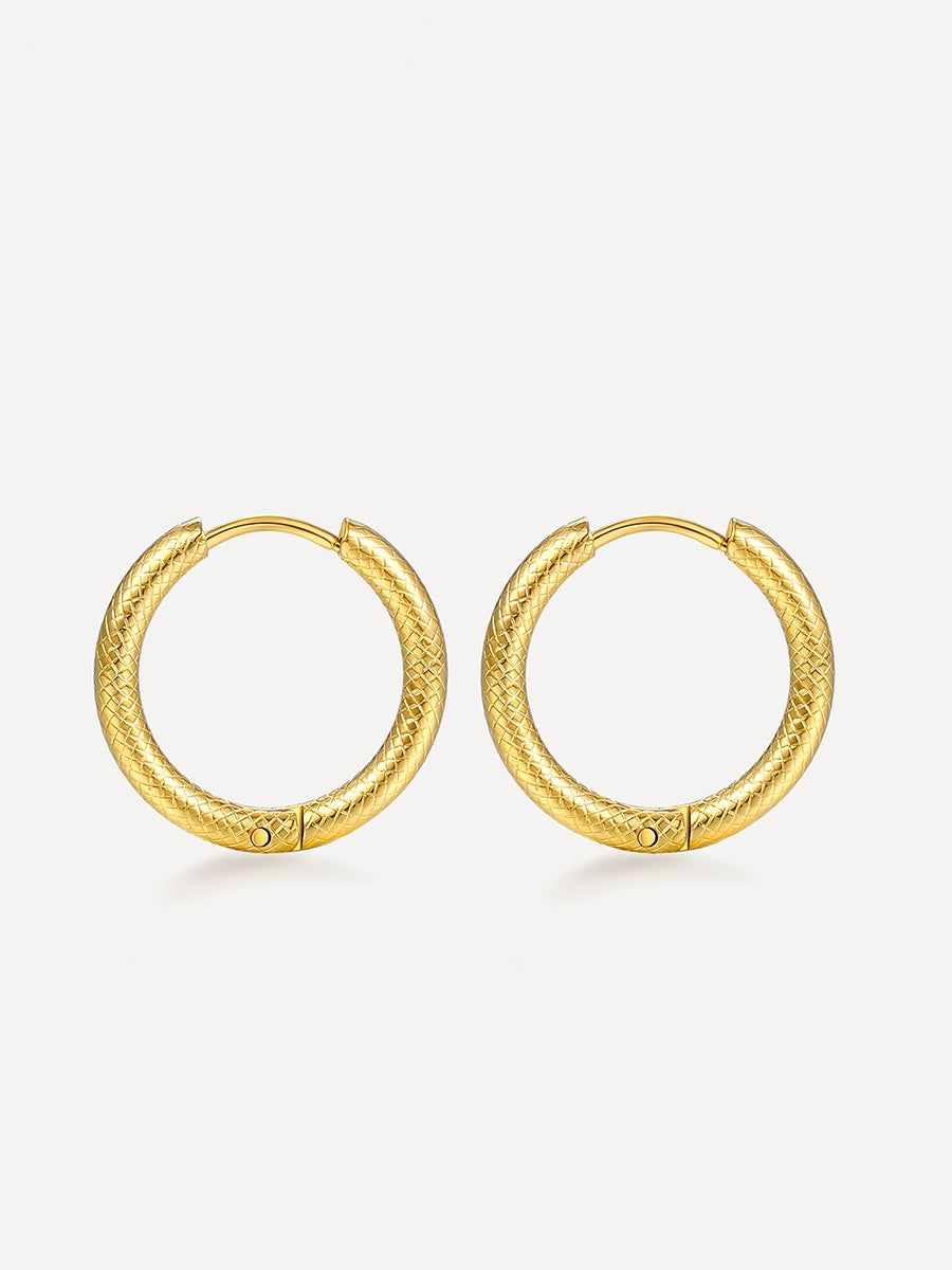 Pendientes Efecto Piel de Serpiente