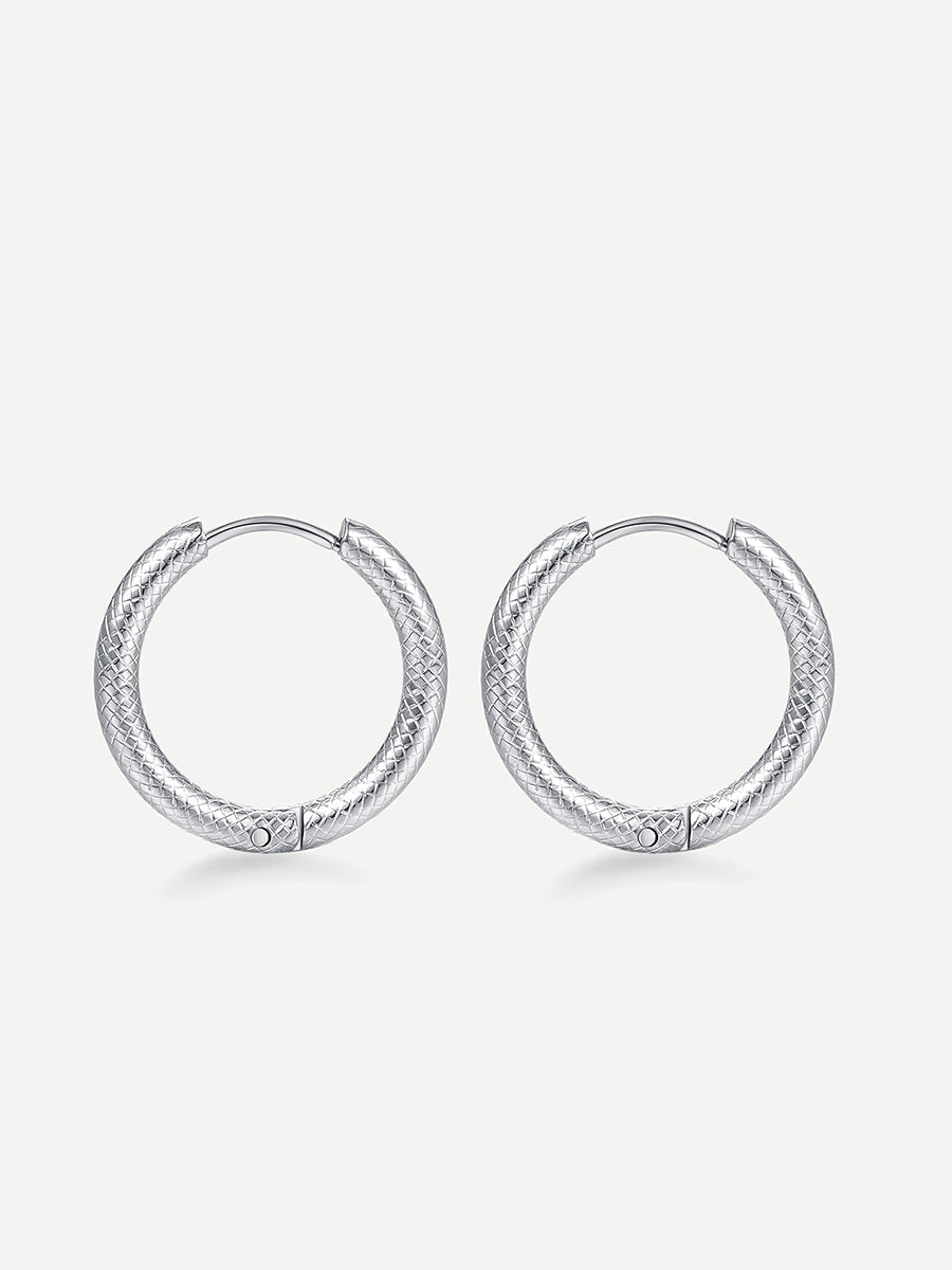 Pendientes Efecto Piel de Serpiente