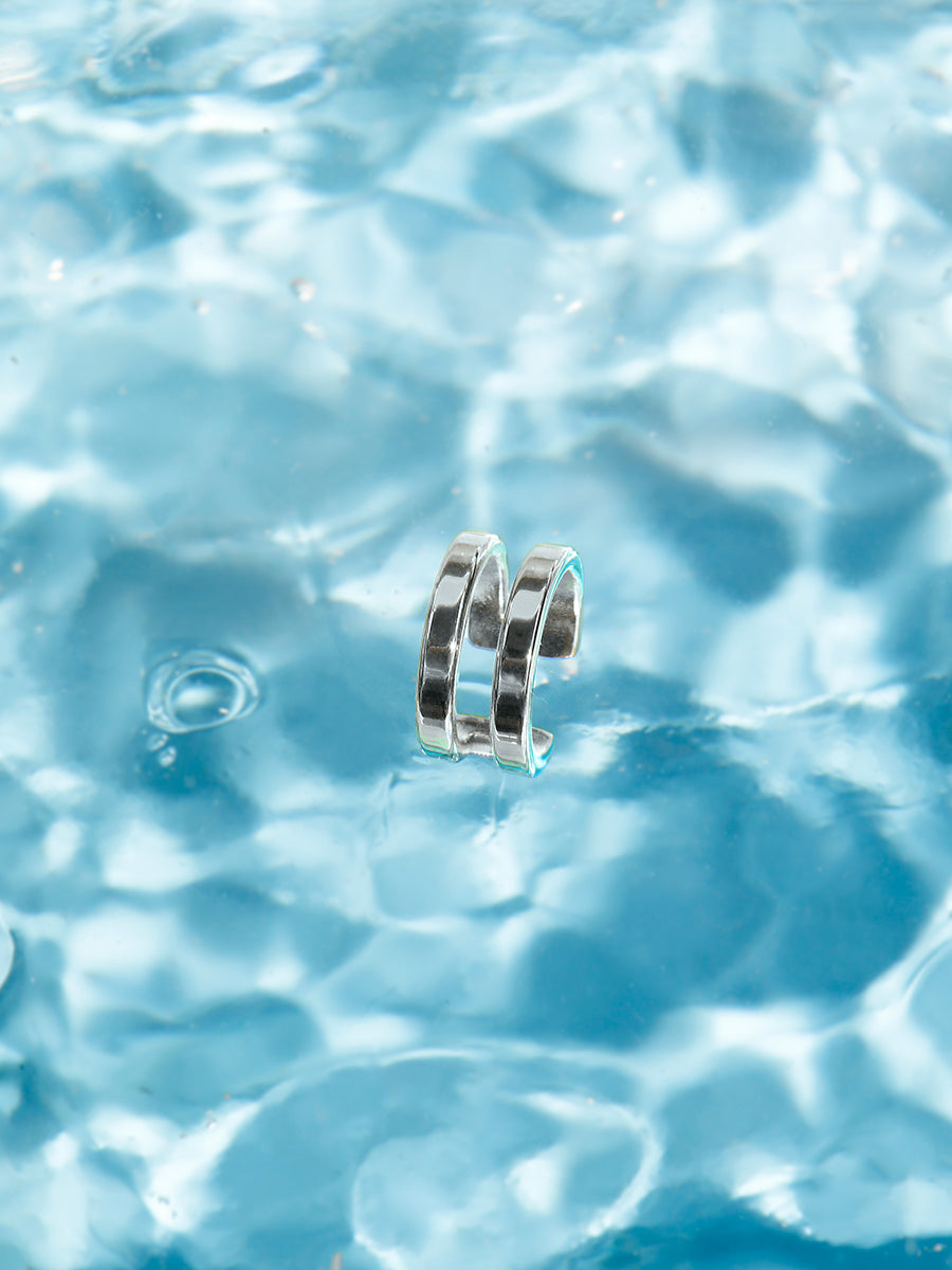 Pendientes Doble Aro Luna