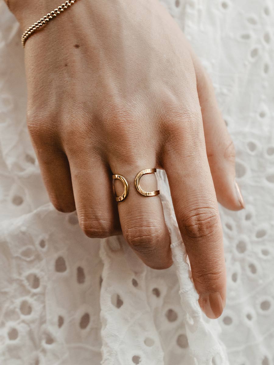 Set de Doble Anillo Apilable