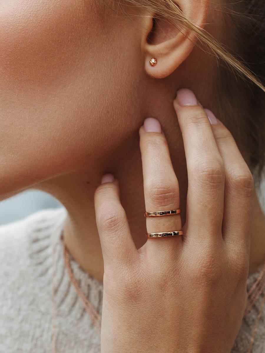 Set de Doble Anillo Apilable