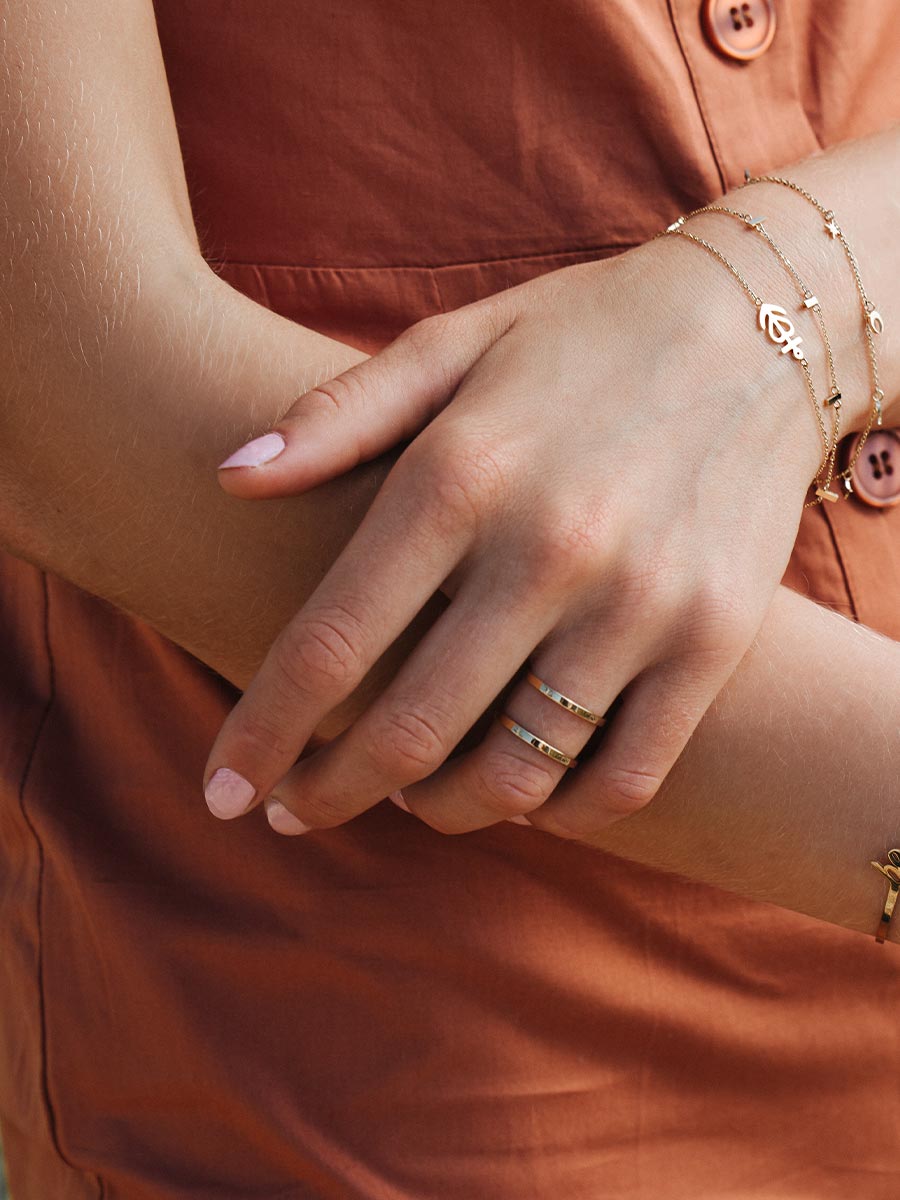 Set de Doble Anillo Apilable