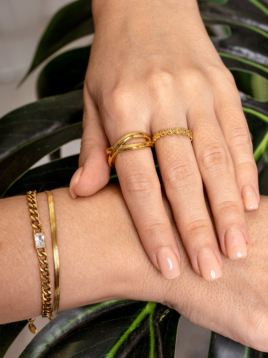 Anillo Cruzado Doble Banda