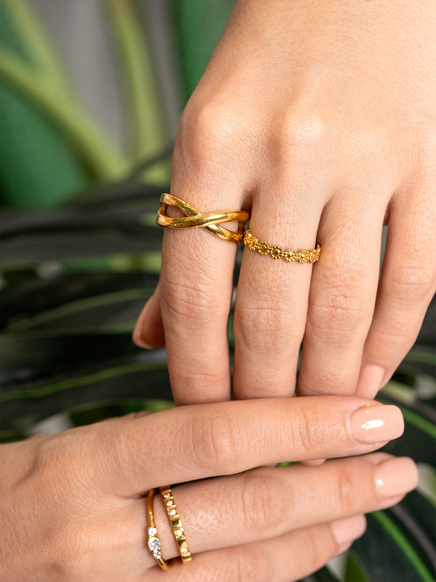 Anillo Cruzado Doble Banda