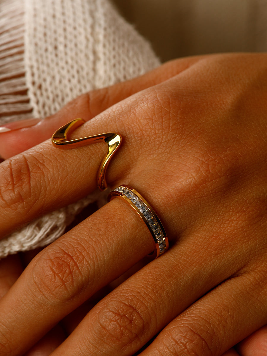 Anillo Ajustable Diseño Espacial