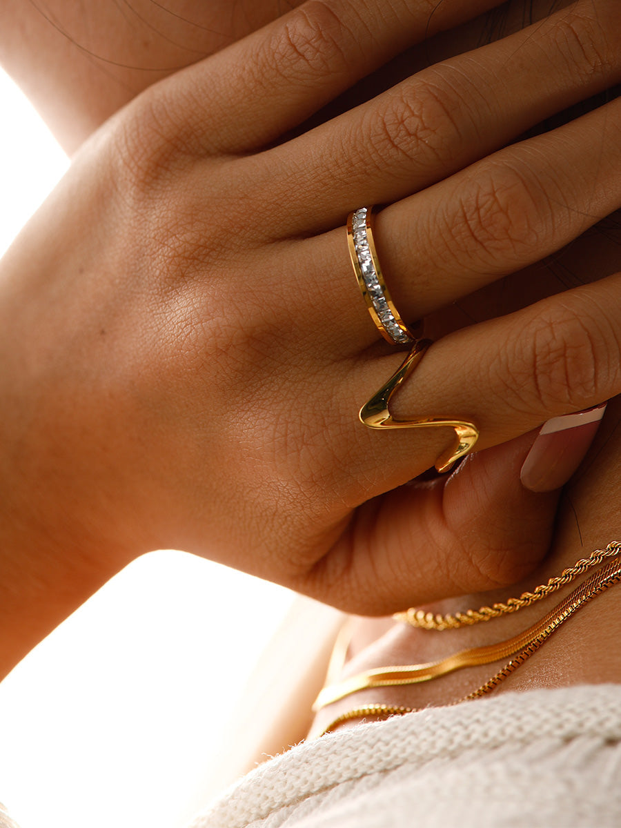 Anillo Ajustable Diseño Espacial
