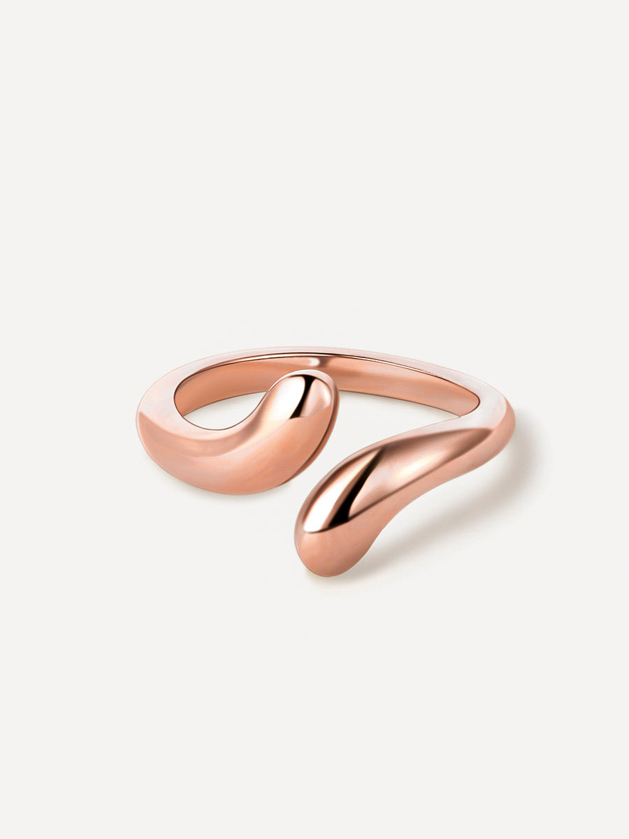 Anillo Elegante Bañado en Oro