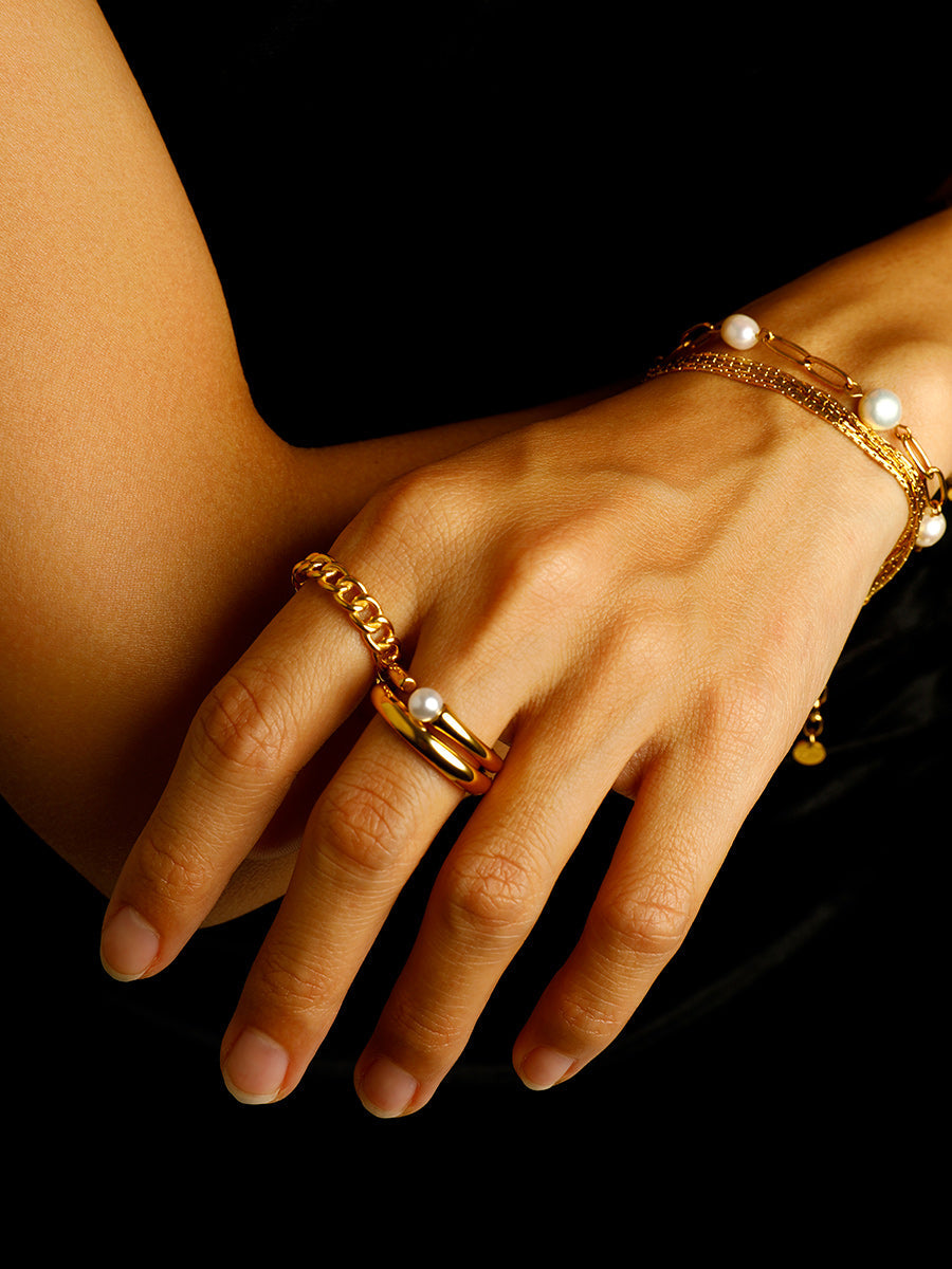 Anillo Doble Entrelazado