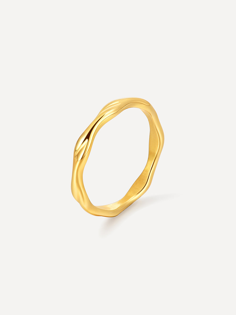 Anillo Clásico Ondulado