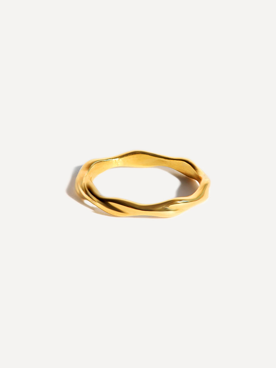 Anillo Clásico Ondulado