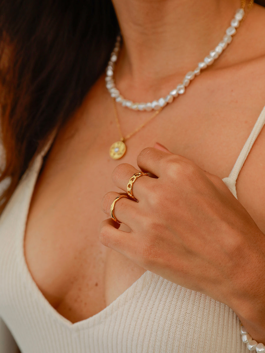 Anillo Clásico Ondulado