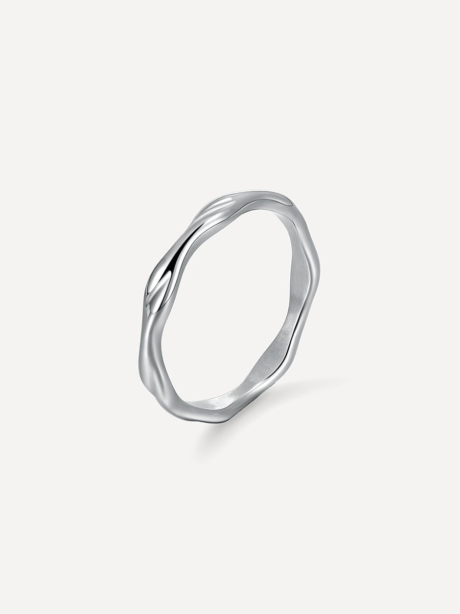 Anillo Clásico Ondulado