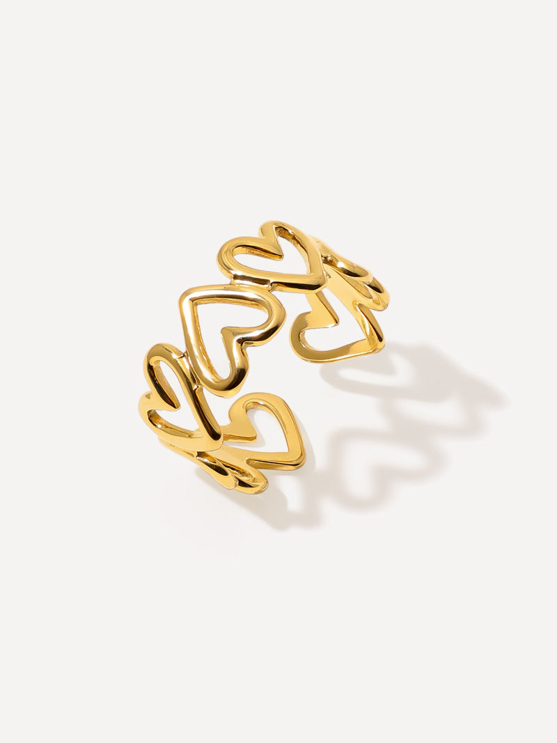 Anillo Símbolo Infinito y Corazón