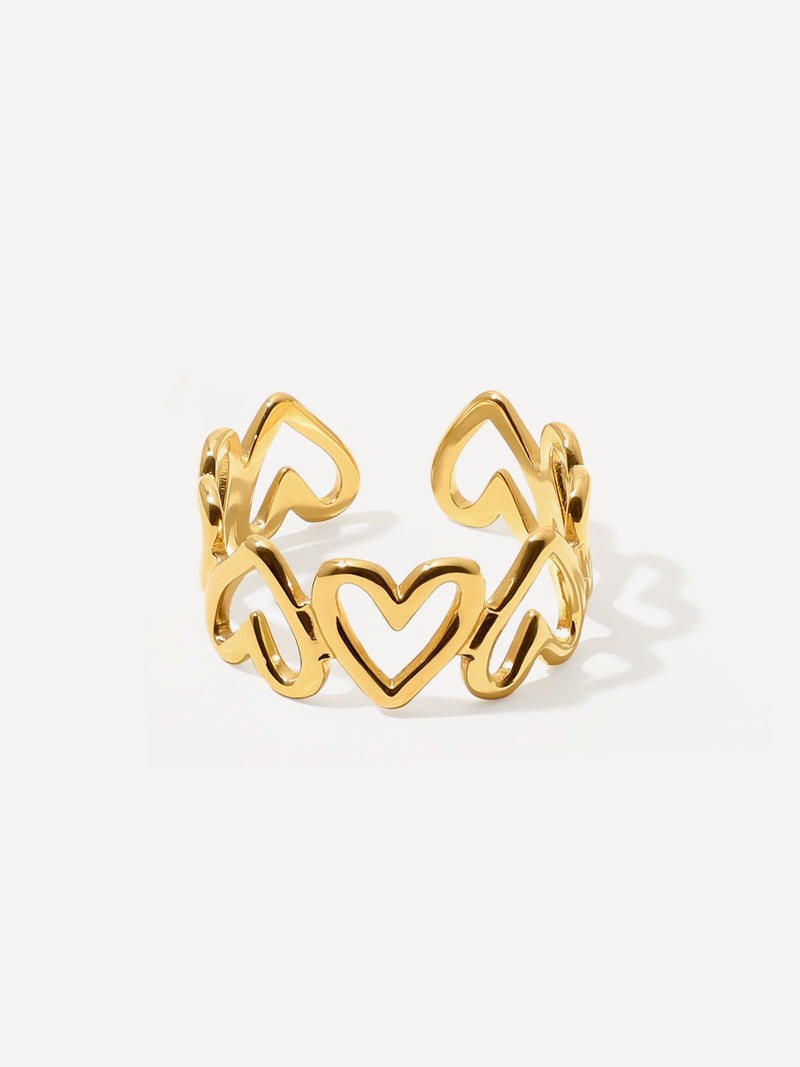 Anillo Símbolo Infinito y Corazón