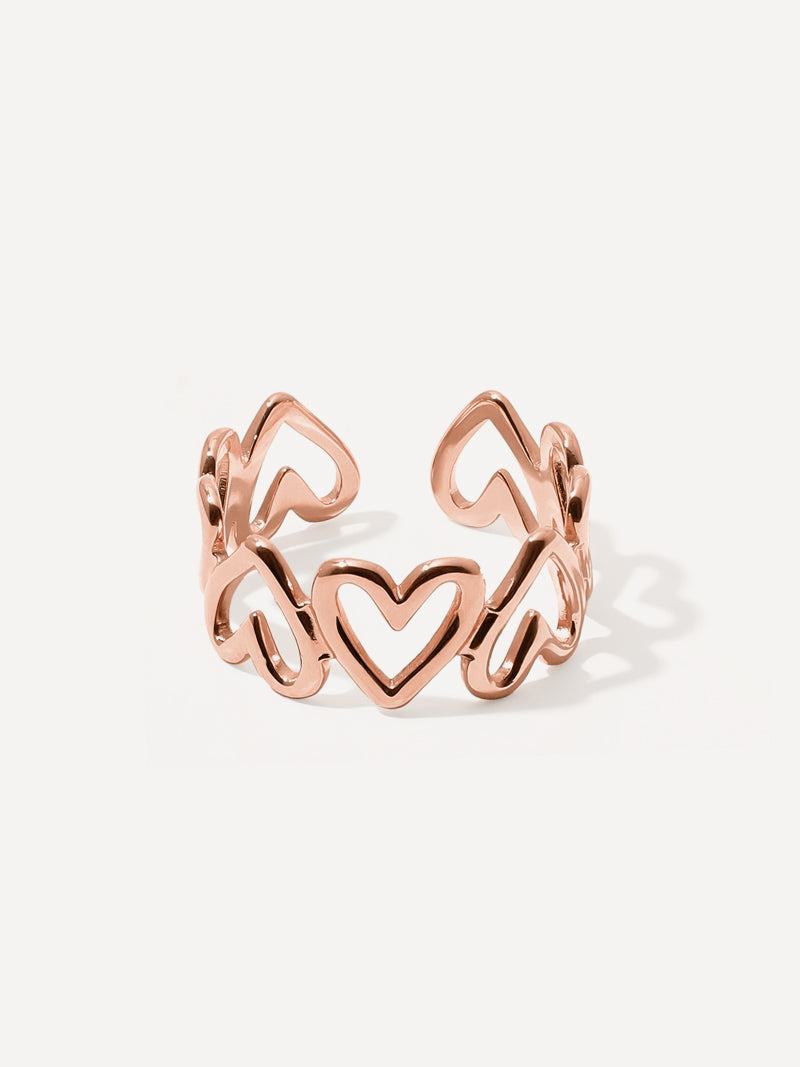 Anillo Símbolo Infinito y Corazón