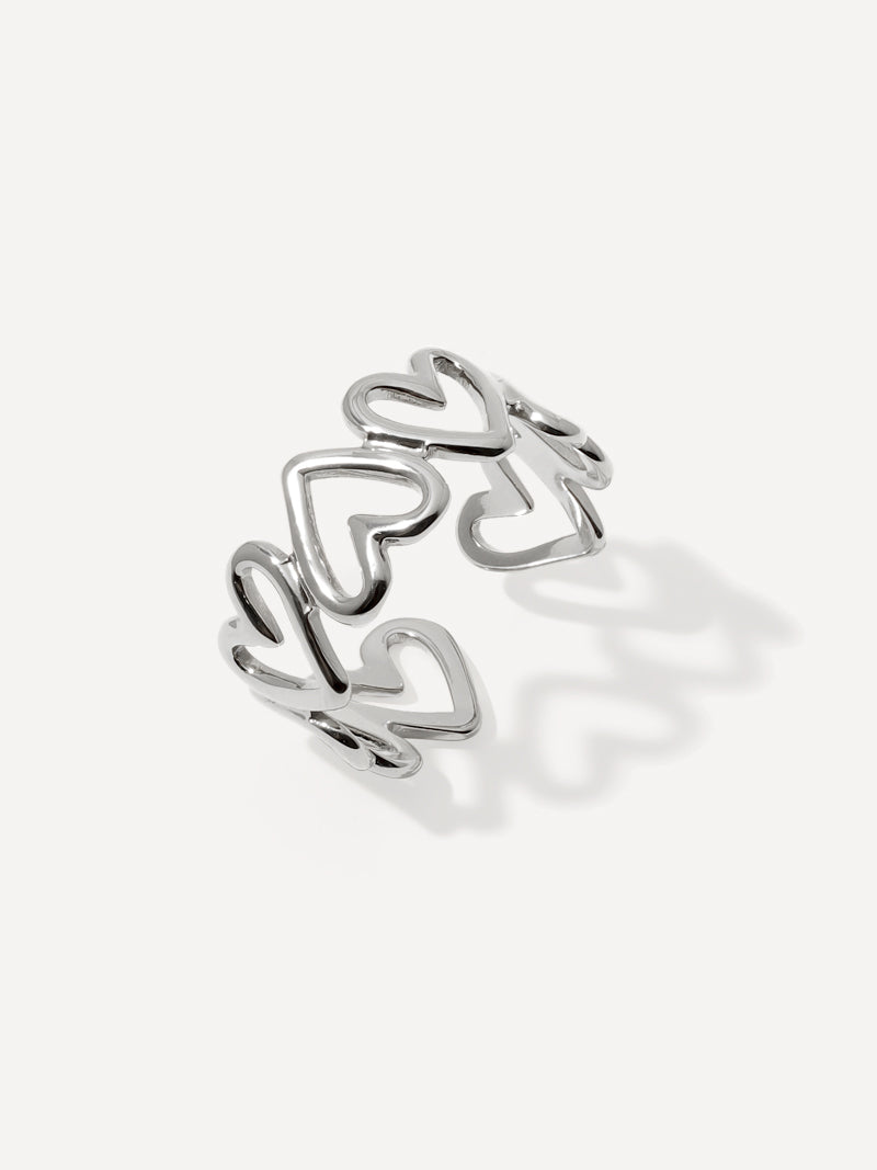Anillo Símbolo Infinito y Corazón