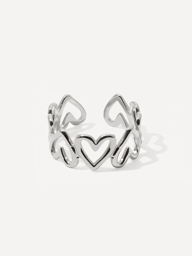 Anillo Símbolo Infinito y Corazón