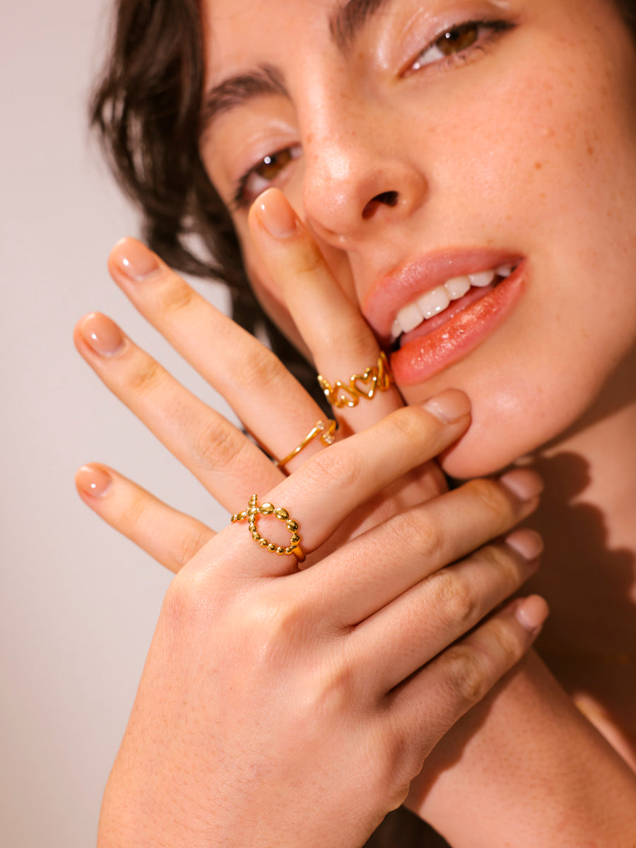 Anillo Símbolo Infinito y Corazón