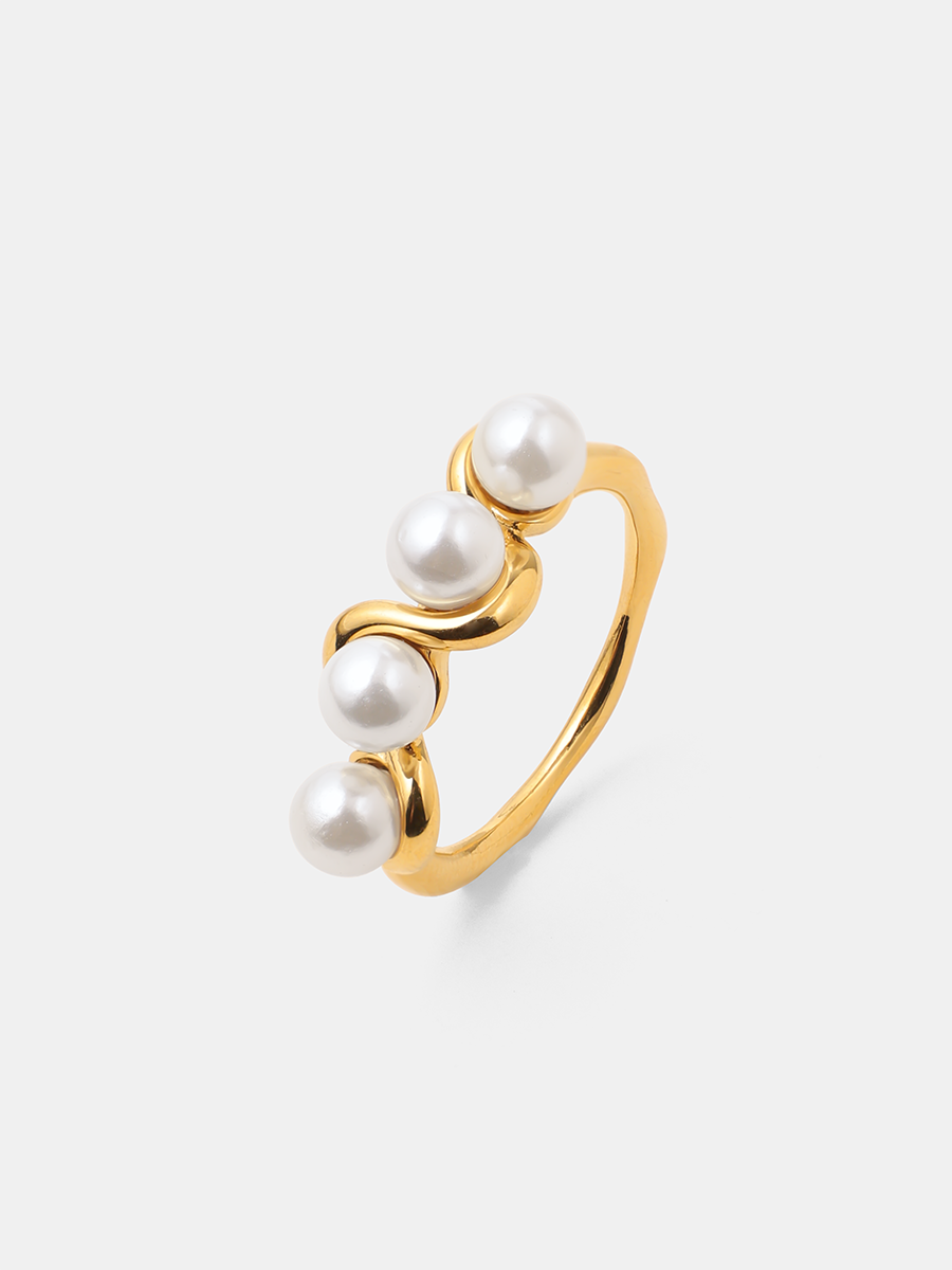 Anillo con Perla Central