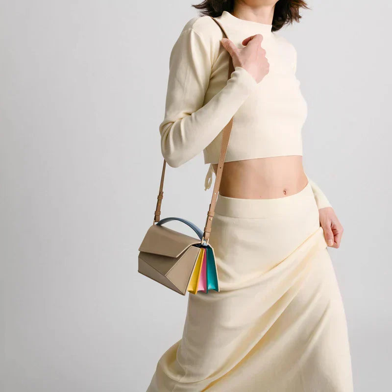 San | Bolso Retro con Textura Mujer