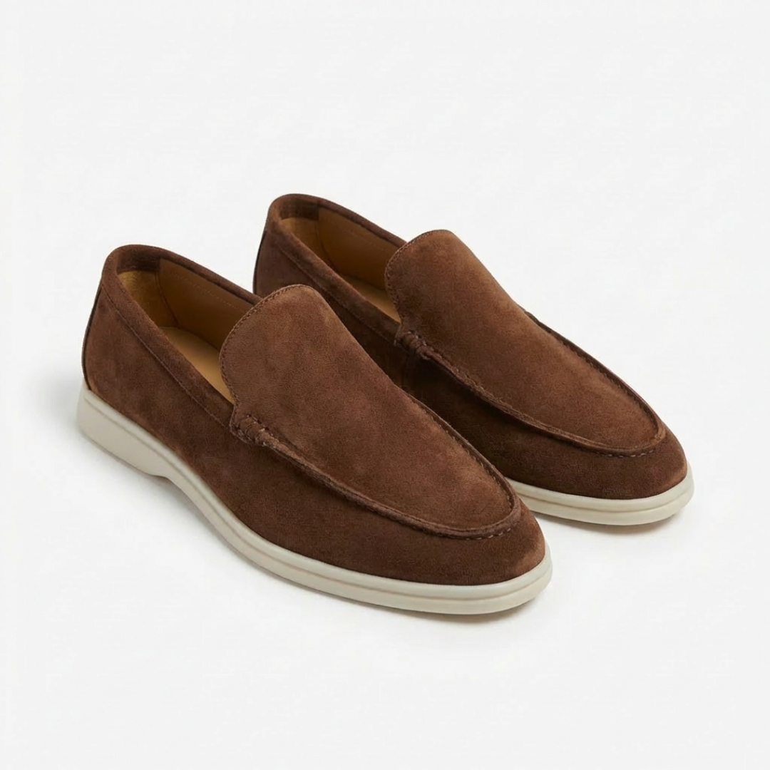 Sergio | Mocasines sin Cordones con Costuras Vistas y Suela en Contraste para Hombre