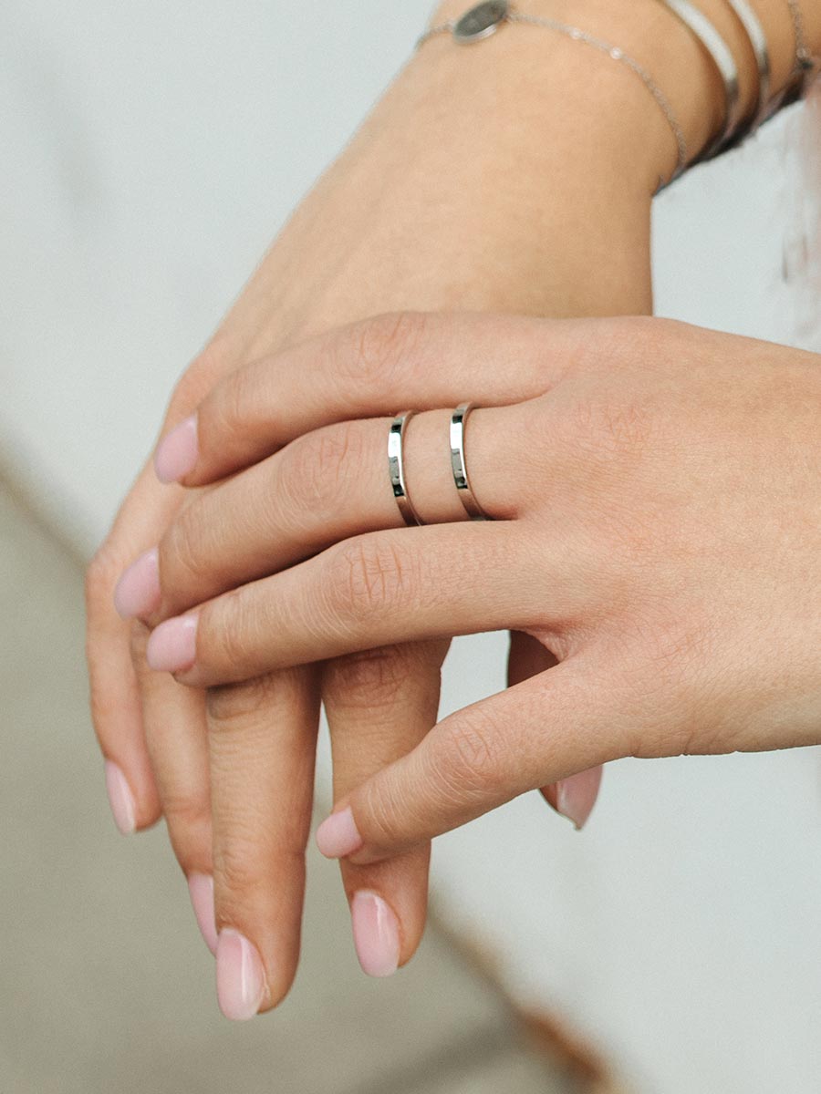 Set de Doble Anillo Apilable