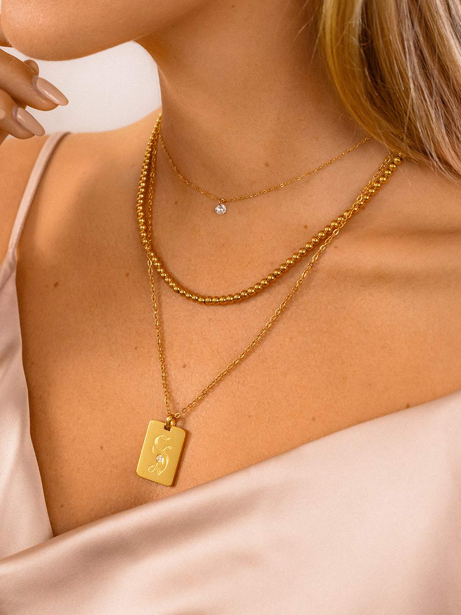 Collar Colgante Letra Inicial