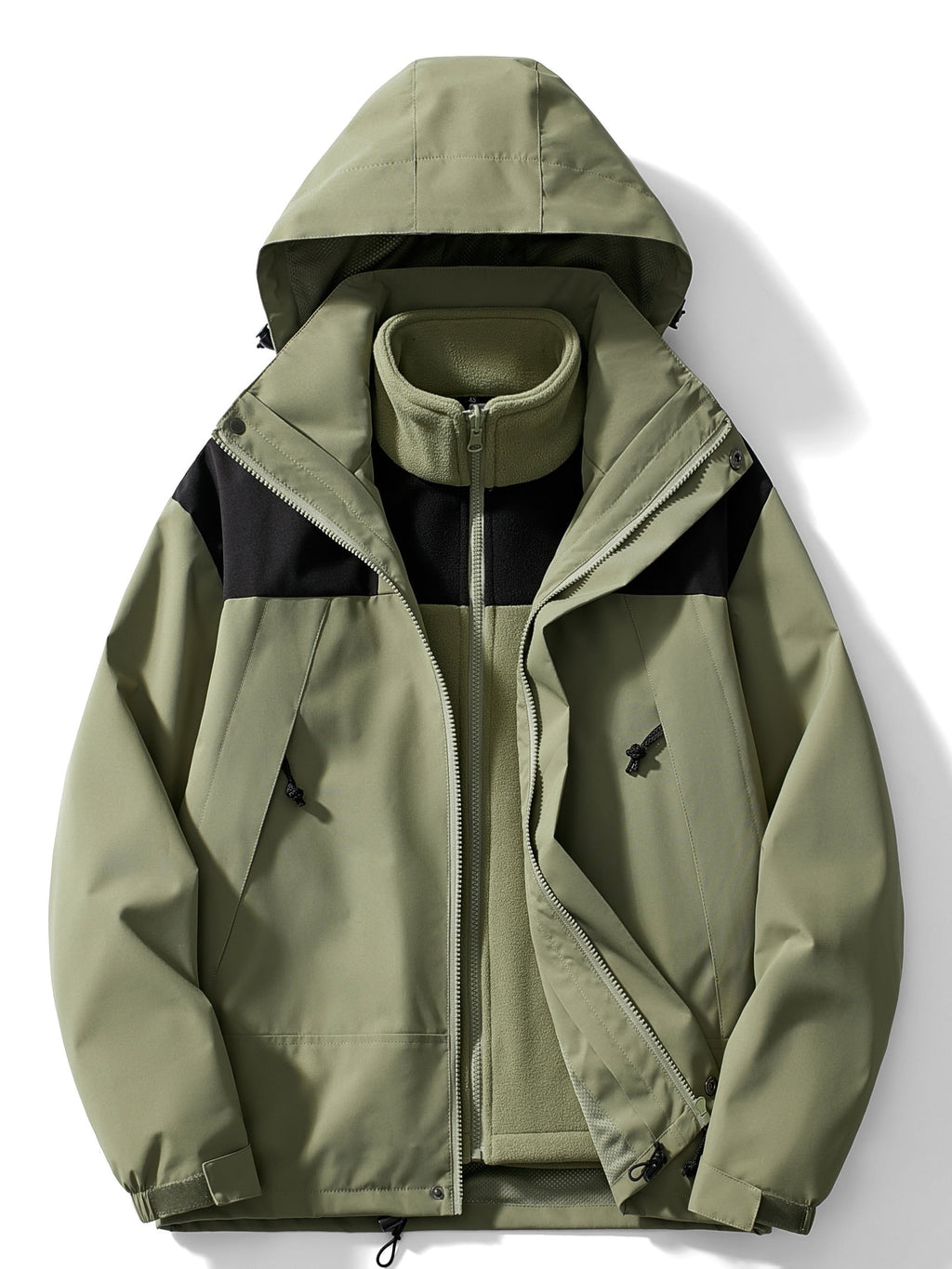 Chaqueta Impermeable 3 en 1 con Forro Polar para Mujer