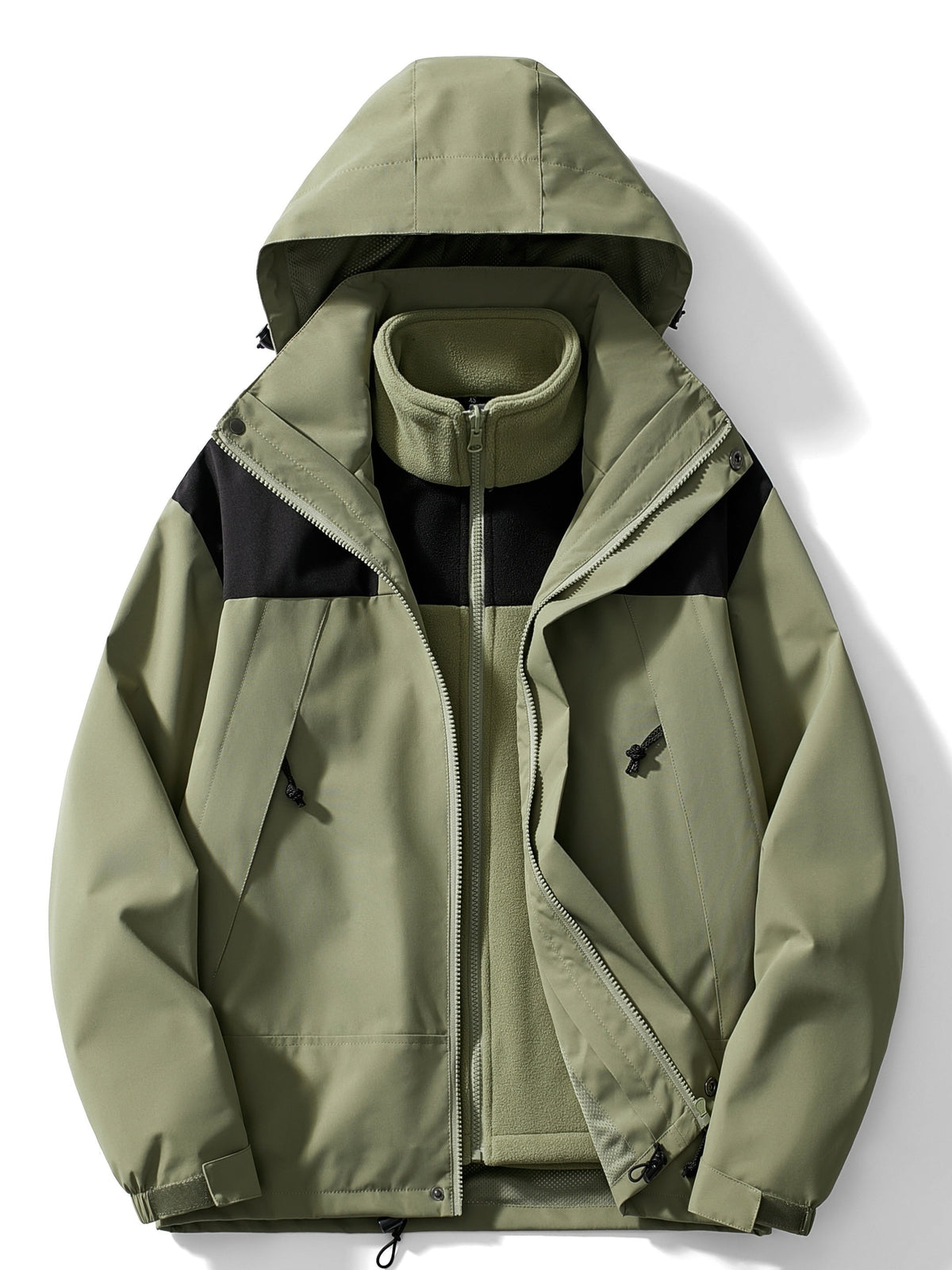 Chaqueta Impermeable 3 en 1 con Forro Polar para Mujer