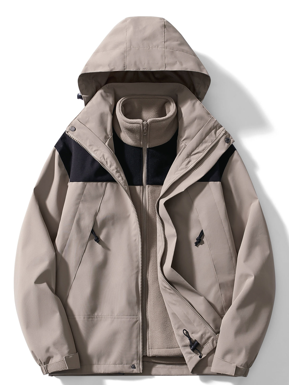 Chaqueta Impermeable 3 en 1 con Forro Polar para Mujer