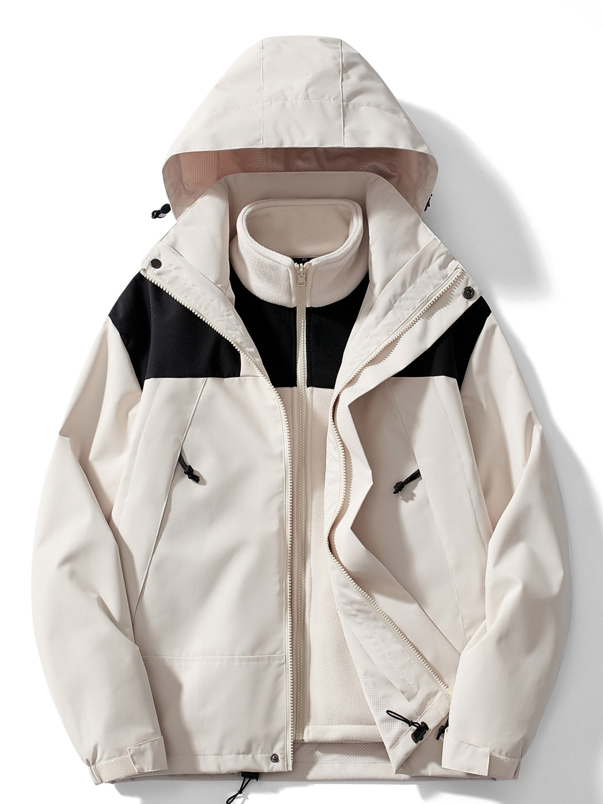 Chaqueta Impermeable 3 en 1 con Forro Polar para Mujer