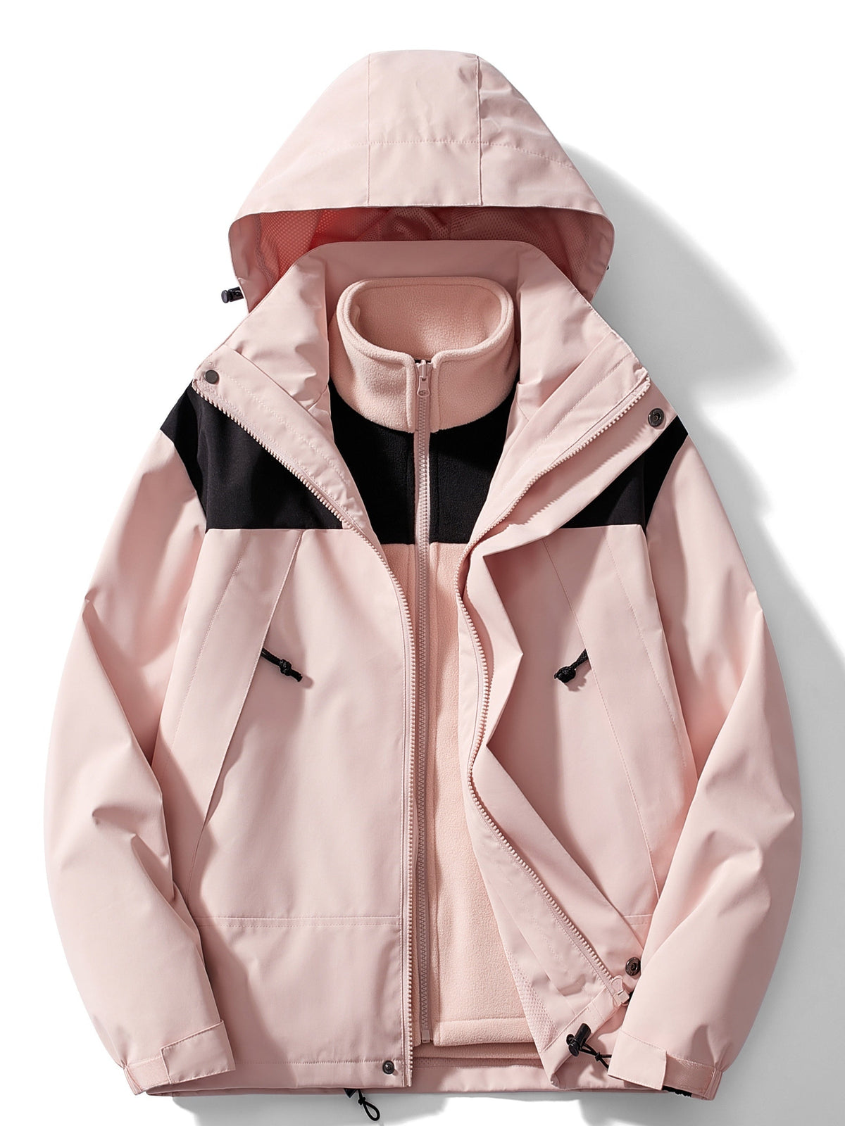 Chaqueta Impermeable 3 en 1 con Forro Polar para Mujer