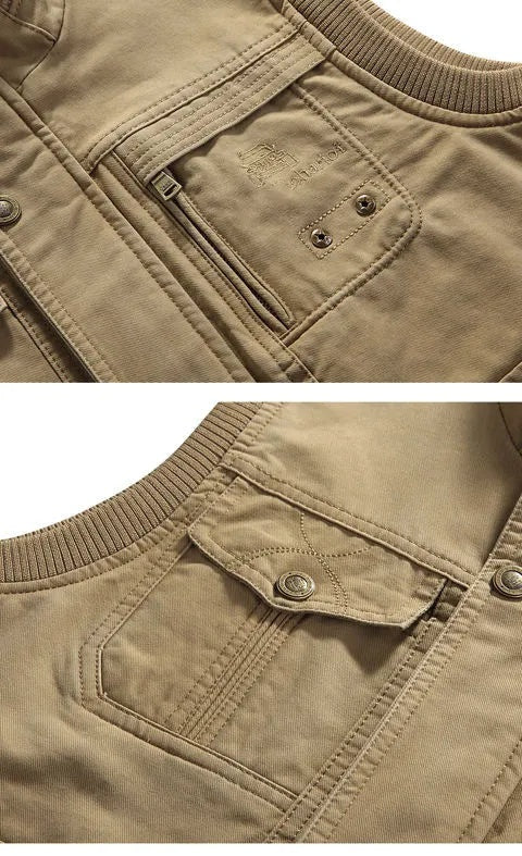 Nico | Chaleco Militar Multibolsillos Hombre Cremallera