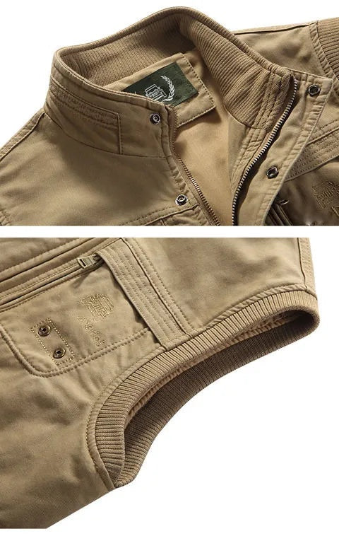 Nico | Chaleco Militar Multibolsillos Hombre Cremallera