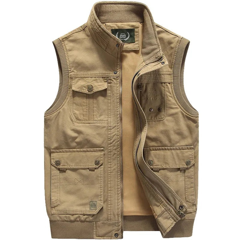 Nico | Chaleco Militar Multibolsillos Hombre Cremallera