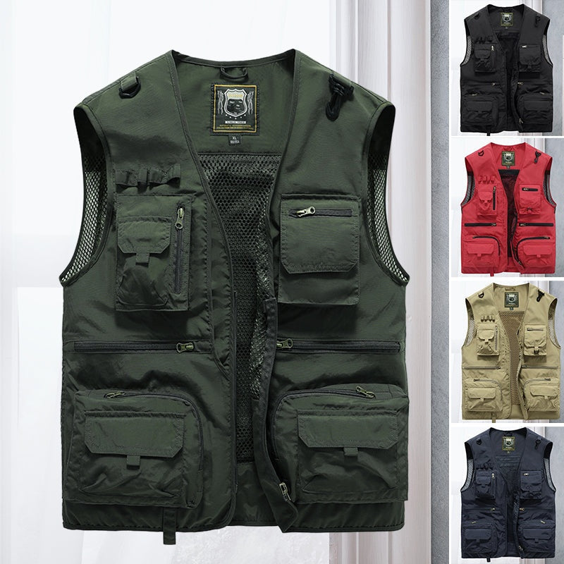 Álvaro | Chaleco Multibolsillos Outdoor Hombre Senderismo