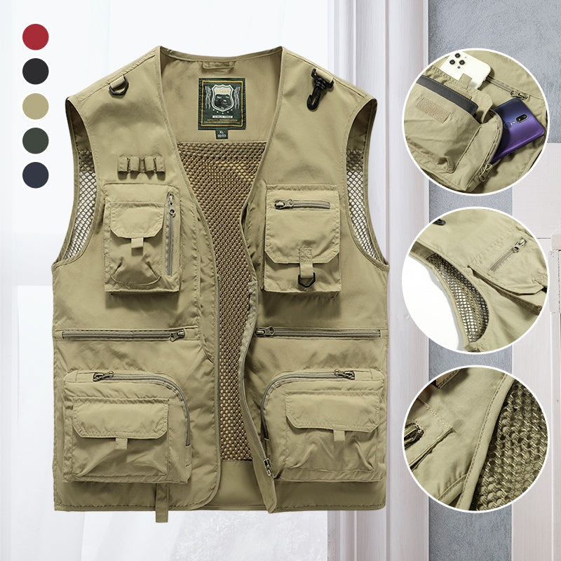 Álvaro | Chaleco Multibolsillos Outdoor Hombre Senderismo