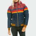 Chaqueta Acolchada Impermeable Estampado Multicolor para Mujer