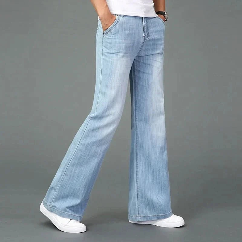 Vaqueros Anchos Flare Pierna Acampanada para Hombre