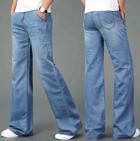 Vaqueros Anchos Flare Pierna Acampanada para Hombre
